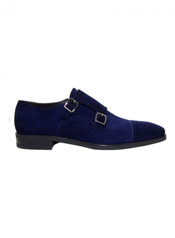 Men's Monk Strap Shoes Navy