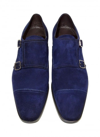 Men's Monk Strap Shoes Navy