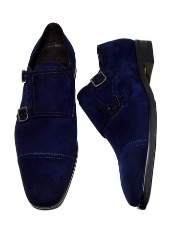 Men's Monk Strap Shoes Navy