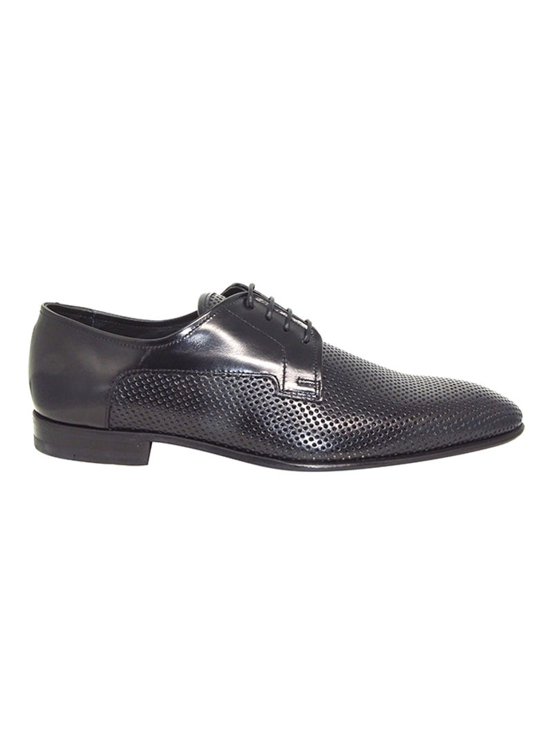 Men's Perforated Lace Up Oxfords Black