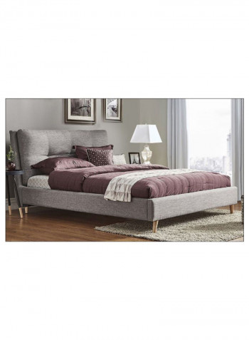 Plush Tufted Padded Headboard Beige 200 x 200centimeter