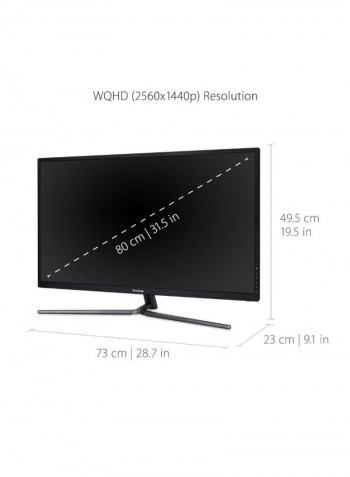 32-Inch WQHD IPS  Monitor Black