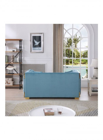 Annalisa 2-Seater Sofa With 2 Cushions Blue 77x172x88cm