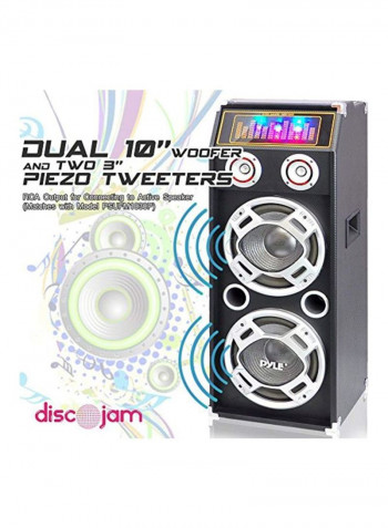 High Powered Outdoor Portable Sound Speakers PSUFM1030P Black