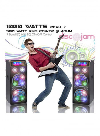 High Powered Outdoor Portable Sound Speakers PSUFM1030P Black