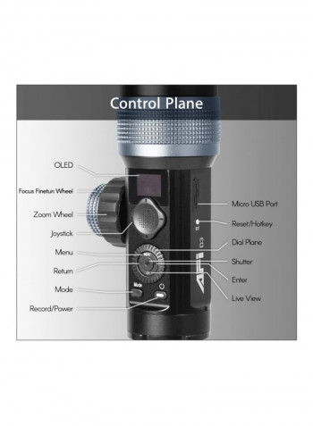 PhoeniX D3 3-Axis Handheld Bluetooth Gimbal Stabilizer Black
