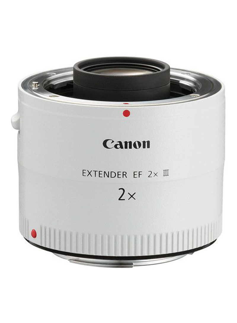 EF Extender 2x III 135mm Teleconverter Camera Lens White/Black