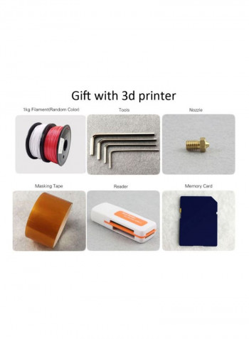 F1 3D DIY Kit Printer With Print Function Black