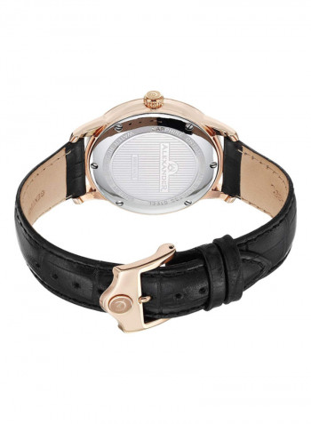 Men's Statesman Regalia Leather Analog Wrist Watch A102-04