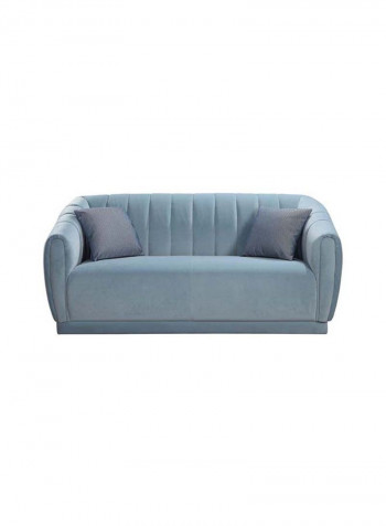 2 Seater Clarito Fabric Sofa Blue 183x86x82cm