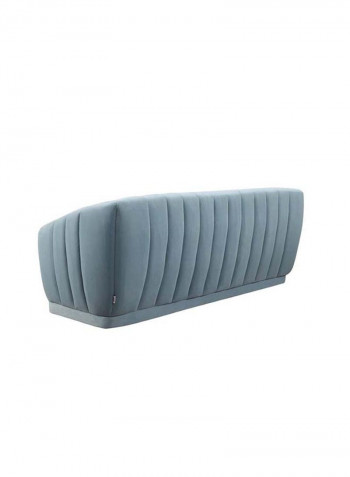 2 Seater Clarito Fabric Sofa Blue 183x86x82cm