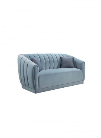 2 Seater Clarito Fabric Sofa Blue 183x86x82cm