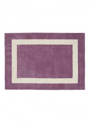 Wool Area Rug Purple/White 200x300centimeter