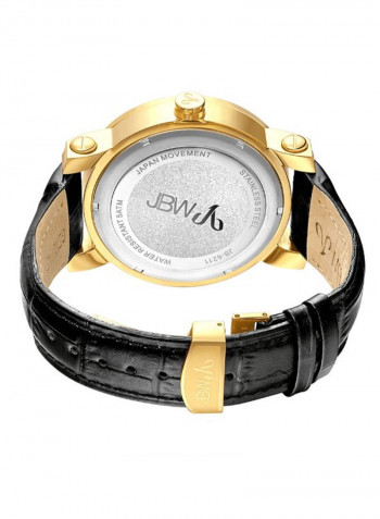 Men's Hendrix 0.20 Ctw Diamond 18K Gold-Plated Stainless-Steel Watch Jb-6211L-A