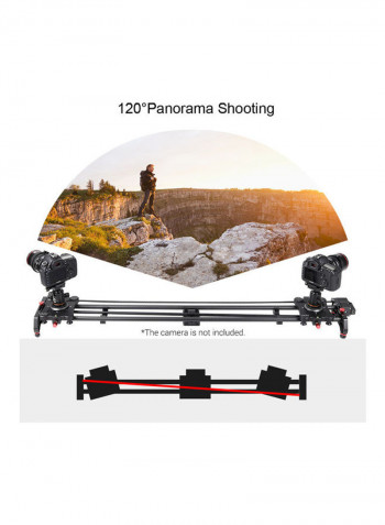 Motorized Camera Slider 120cm Black