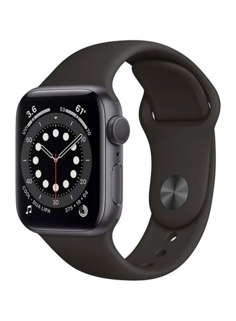 Watch Series 6- 44 mm (GPS + Cellular) Space Grey Aluminium Case with Sport Band Black