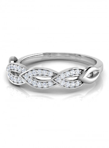 18K White Gold Exquisite Design Diamond Ring