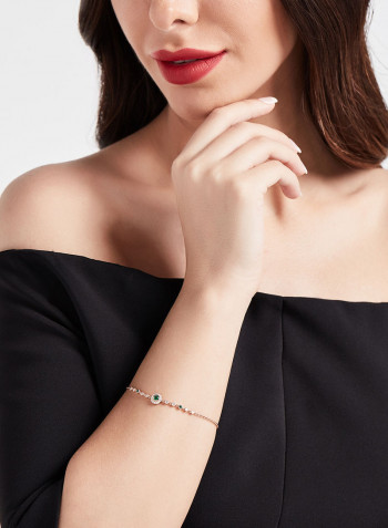 18K Gold Diamond Chain Bracelet