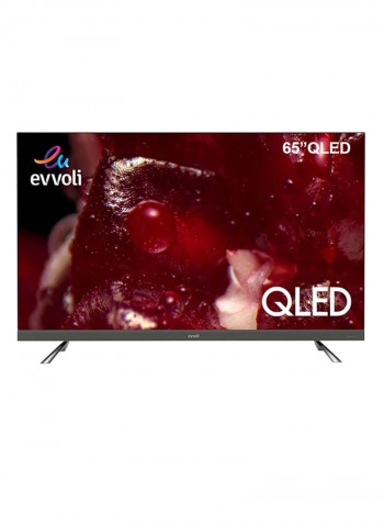 65 Inch QLED Android Smart TV With Built In Soundbar With Air Fryer 3.5L 65EV350QA + EVKA-AF3501B Black