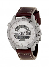 Men's Leather Digital/Analog Watch H64514551