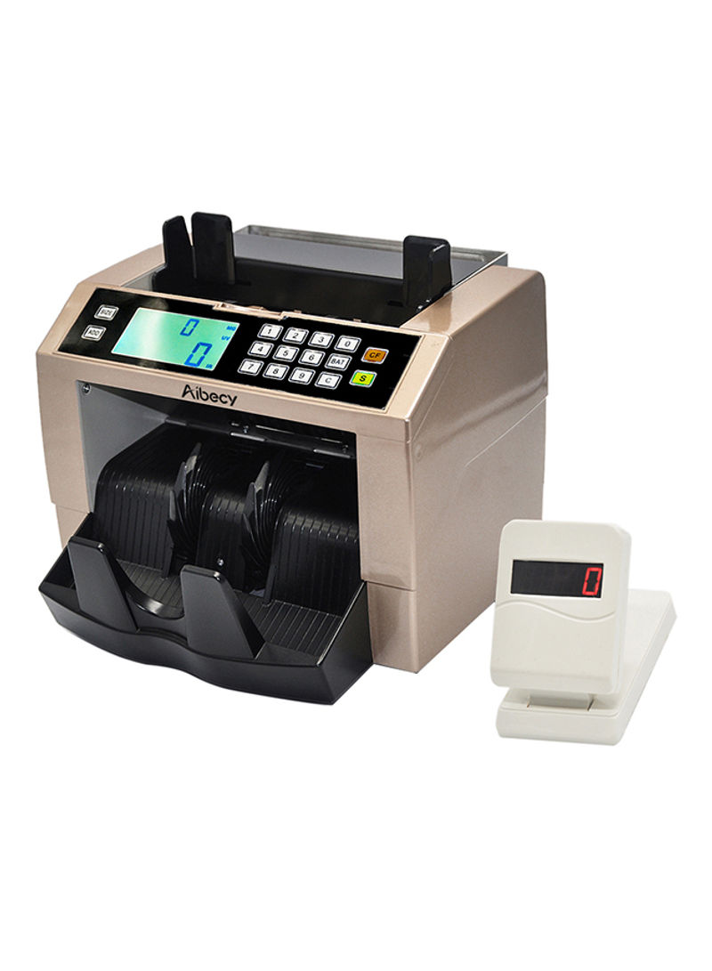 LCD Display Automatic Multi Currency Cash Counting Machine Gold