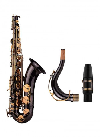 10-Piece Bb Tenor Saxophone With Accessories And Case Set