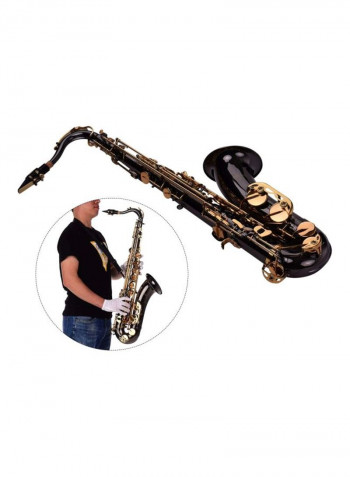 10-Piece Bb Tenor Saxophone With Accessories And Case Set