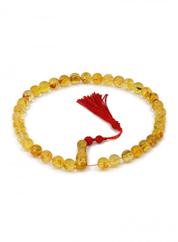 Light Yellow Natural Amber Worry Beads Sebha