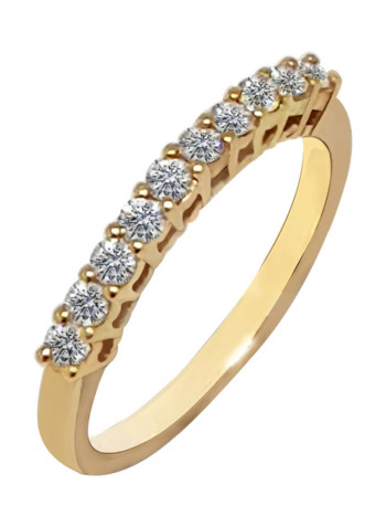 0.35 Ct Half Eternity Diamond Ring