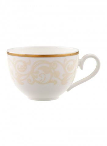 12-Piece Ivoire Coffee Cup And Saucer Set White/Beige/Gold