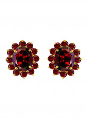 18 Karat Gold Genuine Garnet Studded Earrings reviews 18 Karat Gold Genuine Garnet Studded Earrings