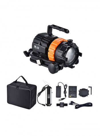 Mini Focusable Dimmable Fanless LED Spotlight With Accessories Black