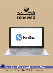 Renewed - Pavilion 15-CS0003CA Laptop With 15.6-Inch Touchscreen Display, Intel Core i5 Processor/8th Gen/8GB RAM/256GB SSD/Integrated Graphics Blue/Silver
