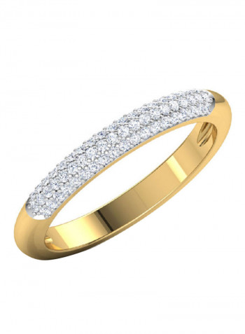 18K Gold Exquisite Design Infinity Cluster Diamond Ring