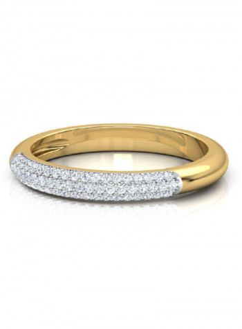18K Gold Exquisite Design Infinity Cluster Diamond Ring