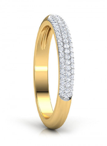 18K Gold Exquisite Design Infinity Cluster Diamond Ring