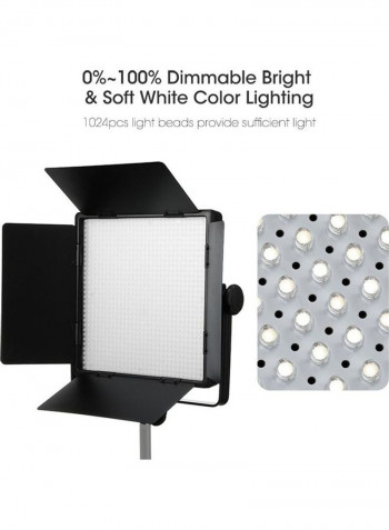 LED1000D II DMX LED Video Light Black