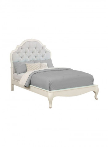 Wooden Bed White 150 x 200cm