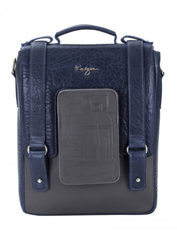 Insignia Crossbody Bag Blue/Grey