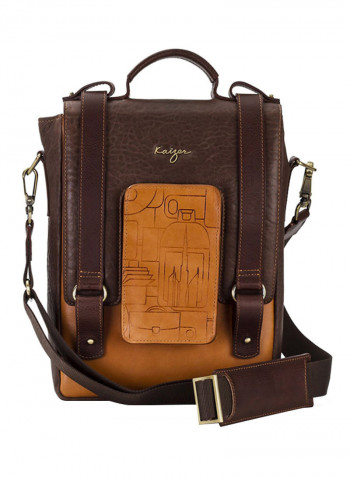 Insignia Crossbody Bag Brown/Orange