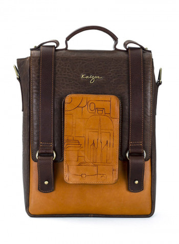 Insignia Crossbody Bag Brown/Orange