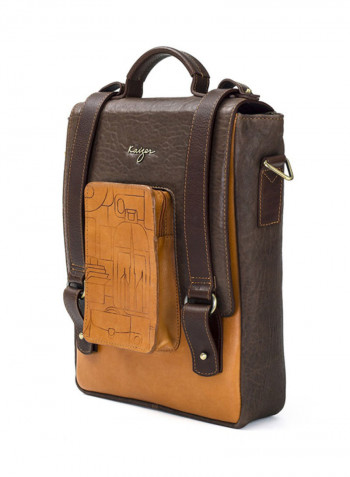 Insignia Crossbody Bag Brown/Orange