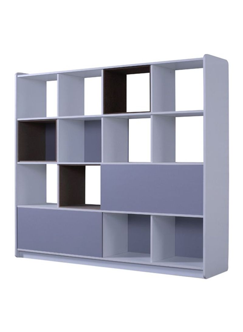 Wooden Storage Cabinet Blue/White/Brown 1884x1675x420millimeter