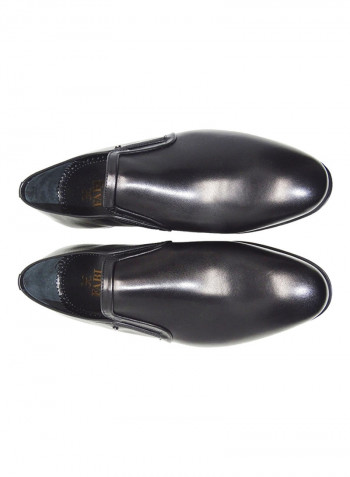 Men's Pointed Toe Slip-On Shoes Black
