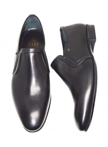 Men's Pointed Toe Slip-On Shoes Black