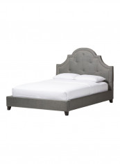 Stiefvater Modern Platform Bed Without Mattress Grey Super King