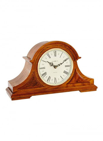 Burton Mantel Clock Brown/White/Black 25centimeter