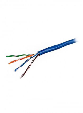 Cat5/5e Ethernet Bulk Cable 1000feet Blue