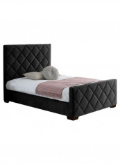 Bed Frame With Mattress Black 160 x 200centimeter