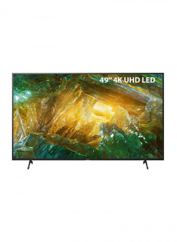 49-Inch 4K Ultra HD High Dynamic Range Smart Android TV KD49X8000H Black